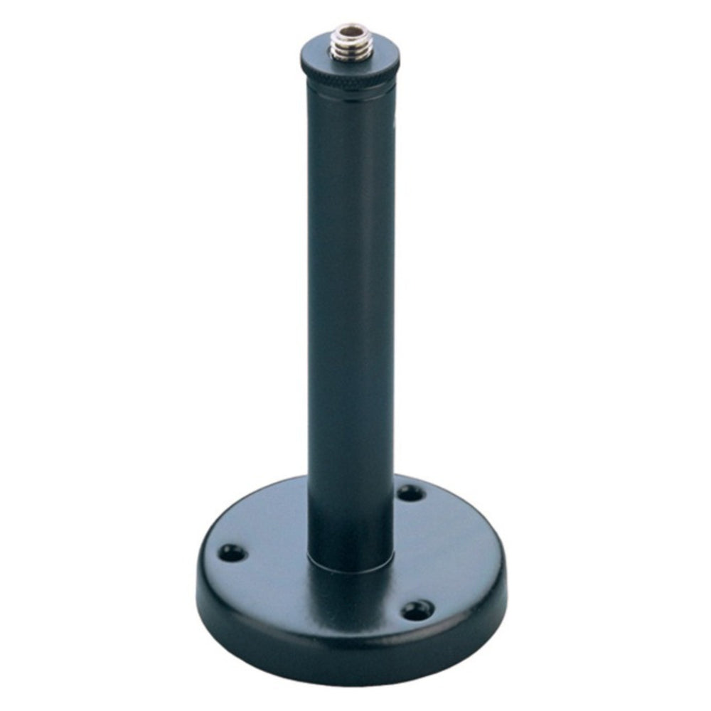 K&M 221A-Black 150mm Steel Table Flange with 5/8in Thread