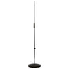 K&M 260-Chrome Straight Round Base Mic Stand