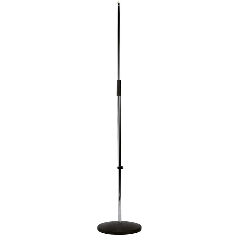 K&M 260/1-Chrome Straight Round Base Mic Stand