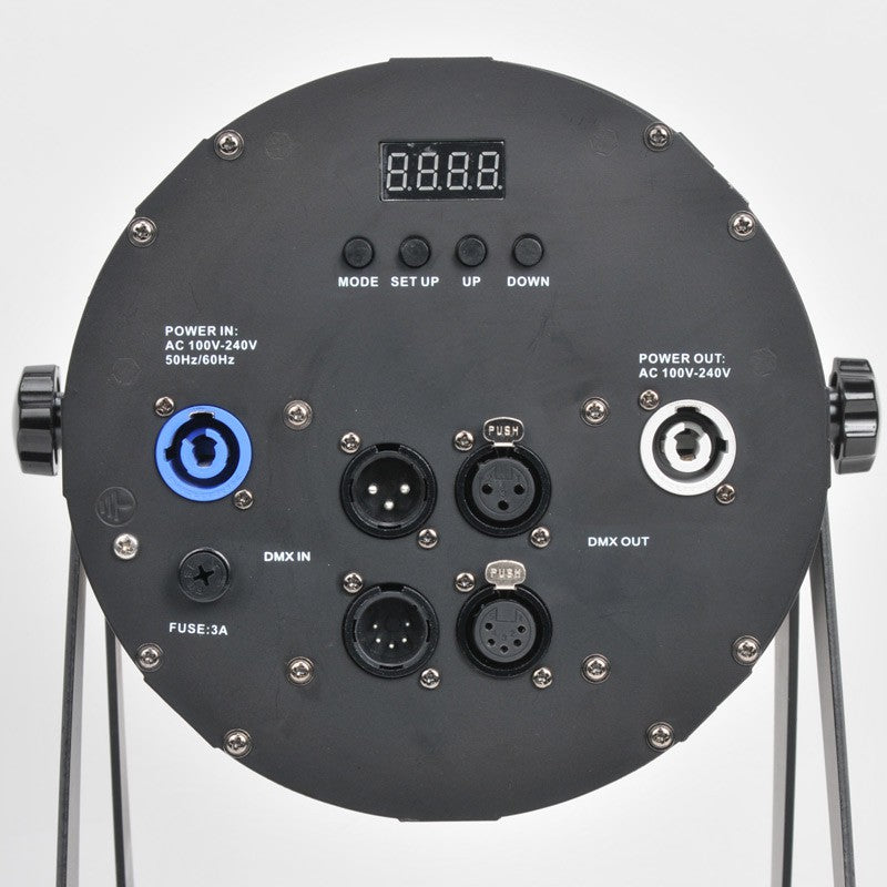 American DJ Black 150W Wash Fixture with a Quad RGBA COB LED