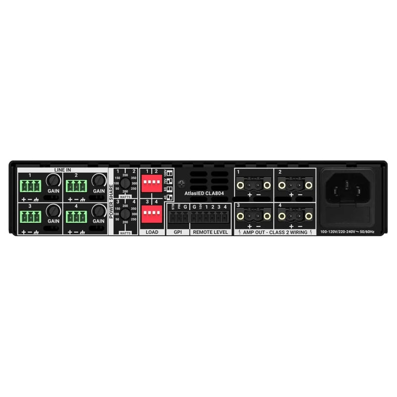 Atlas CLA804 - 4-Channel 800W 1RU Power Share Amp