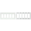 Control4 Faceplate Contemporary 5 Gang White