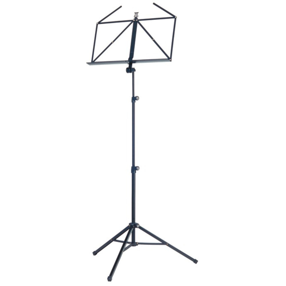 K&M 10065-Black 3-Piece Folding Music Stand with Wide Desk