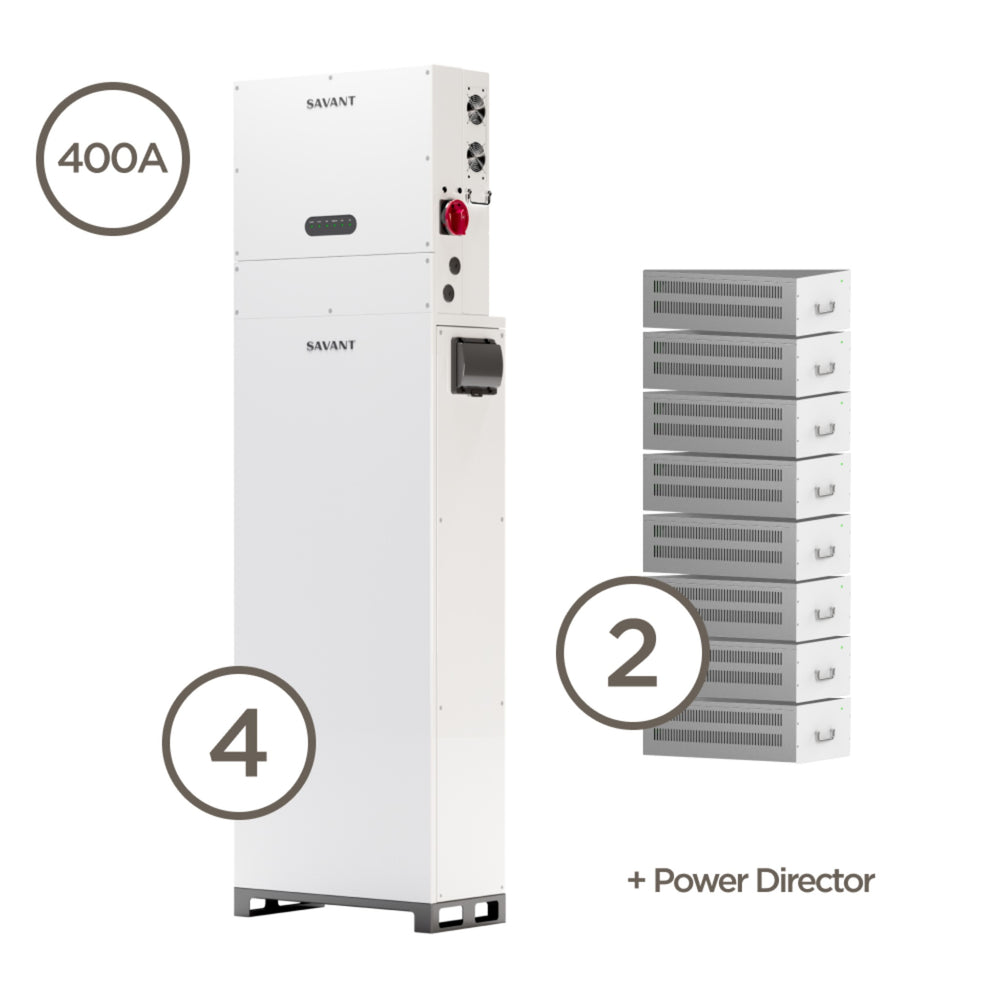 Savant Power Storage 20 With Director | 400A - 50Kw - 40Kwh