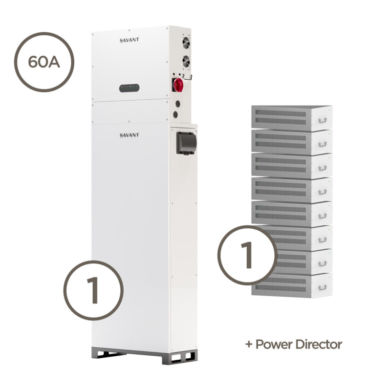 Savant Power Storage 20 With Director | 60A - 12.5Kw - 20Kwh