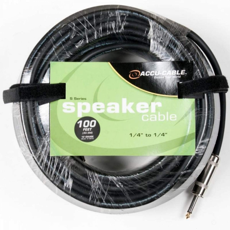 American DJ 100 Foot 12AWG Speaker Cable - Phone to Phone