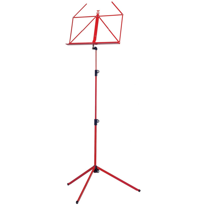 K&M 100/1-RED 3-Piece Folding Music Stand