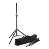 K&M 21459-Black Aluminum Speaker Stand Package