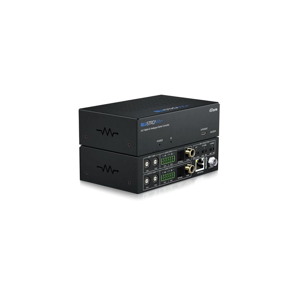 Blustream DA22DIG 2x2 Dante Audio Converter