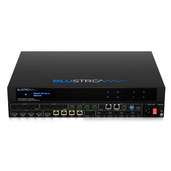 Blustream HMX44-18G-KIT 4?4 Hdbaset3 Av Matrix Kit - 100M