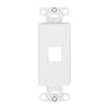 Wirepath Decorative Single Gang Wall Plate (White)