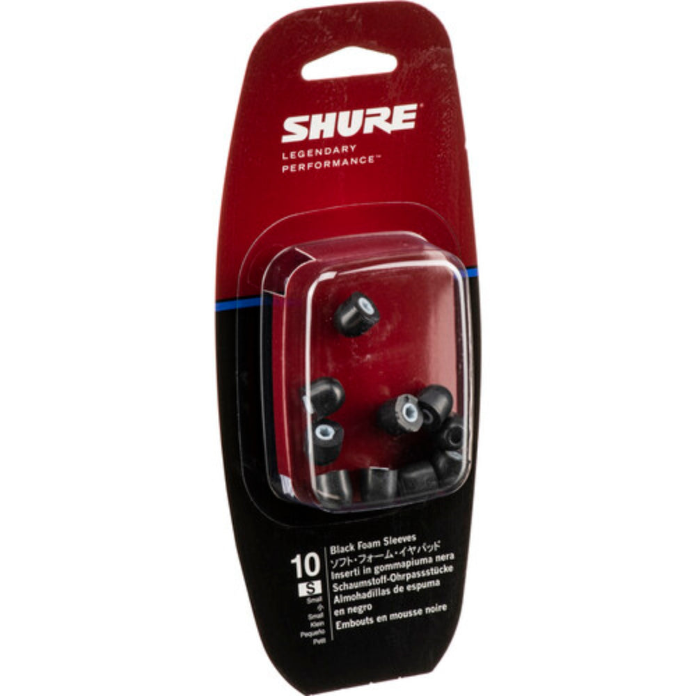 Shure EABKF1-10S Earphone Foam Sleeve Replacements (10 Pack)