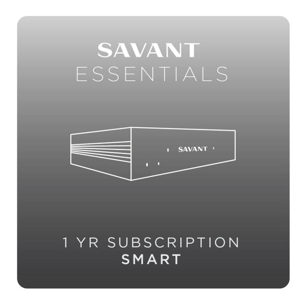 Savant Essentials 1 Year Subscription | Smart Ecosystem