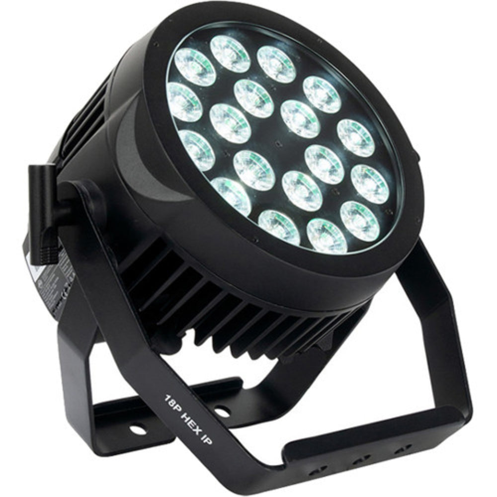 American DJ 18P-HEX-IP Heavy-Duty Rgbaw+Uv Led Wash Light