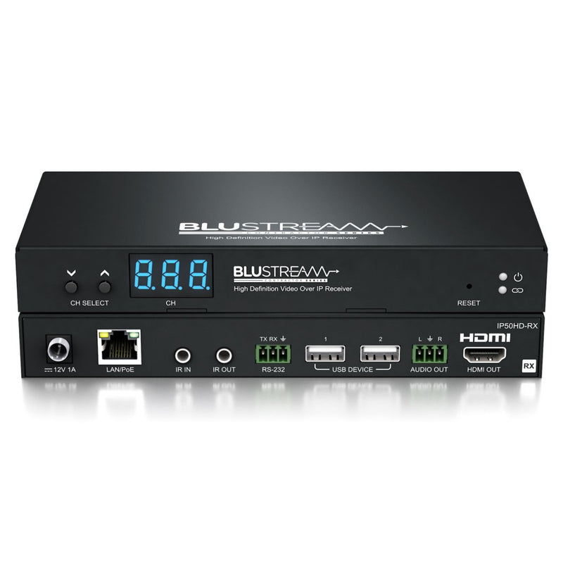 Blustream IP50HD-RX 1080p AVoIP Receiver Over 100/1000Mbps