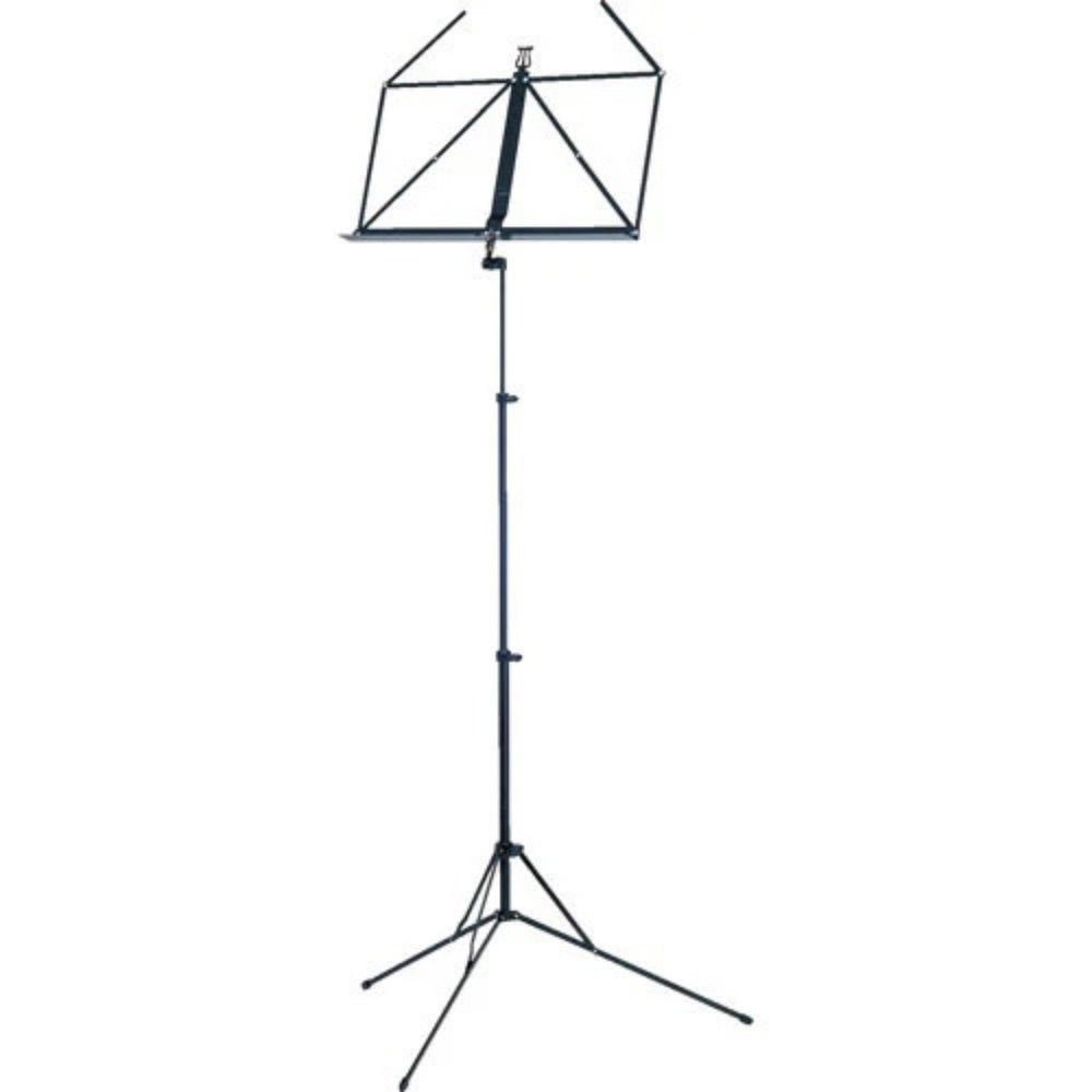 K&M 101-Black Lightweight Music Stand - H:640-1225mm