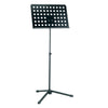 K&M 12179-Black Steel Music Stand with Perforated Desk