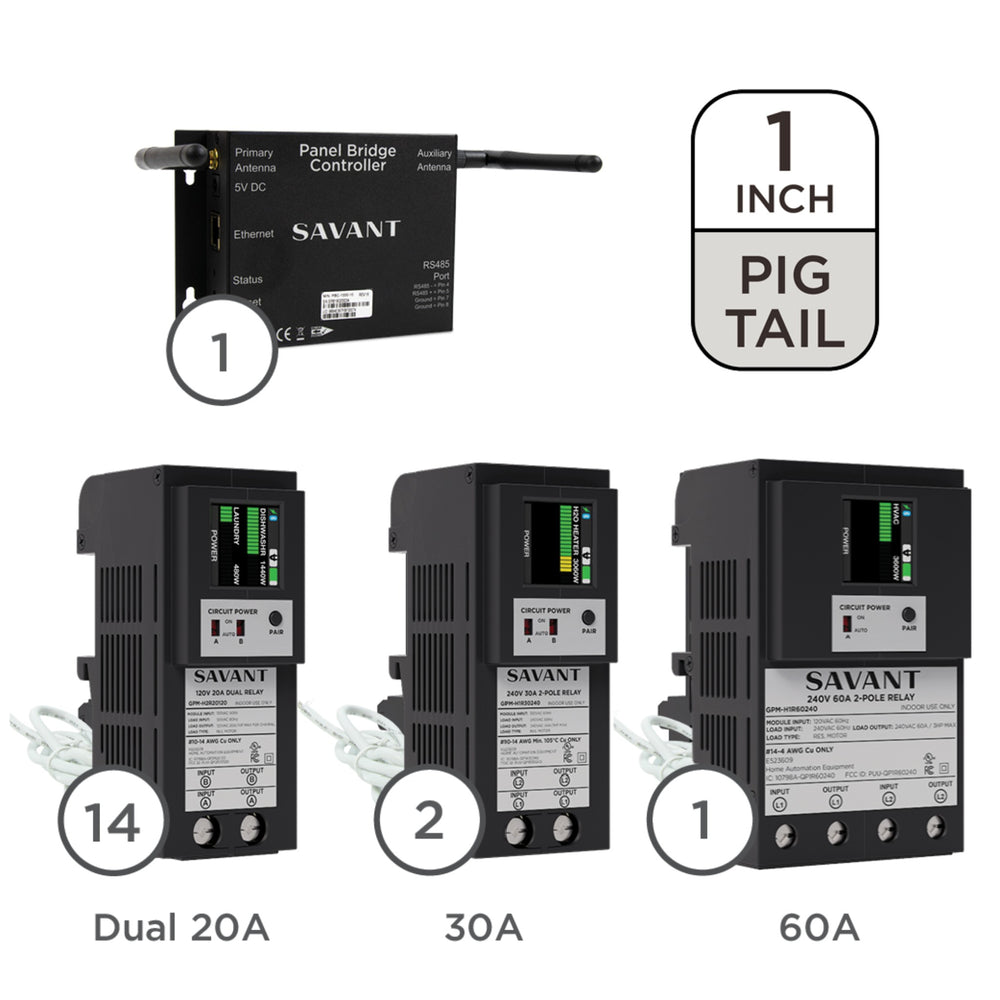 Savant Load Management Kit With Pbc | 200A - 1-Inch Pigtail