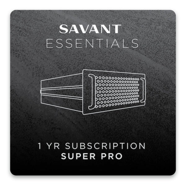 Savant Essentials 1 Year Subscription (Super Pro)