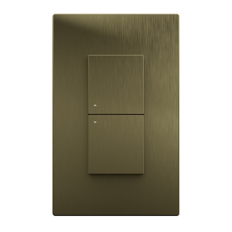 Savant Ascend Low Voltage Keypad - 2 Button (Brushed Brass)