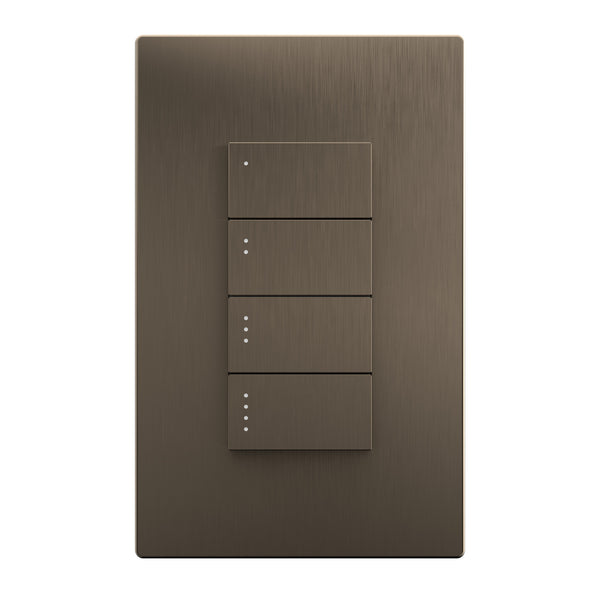 Savant Ascend Low Voltage Keypad - 4 Button (Bronze)