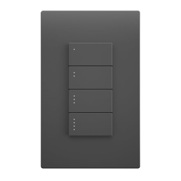 Savant Ascend Low Voltage Keypad - 4 Button (Space Gray)