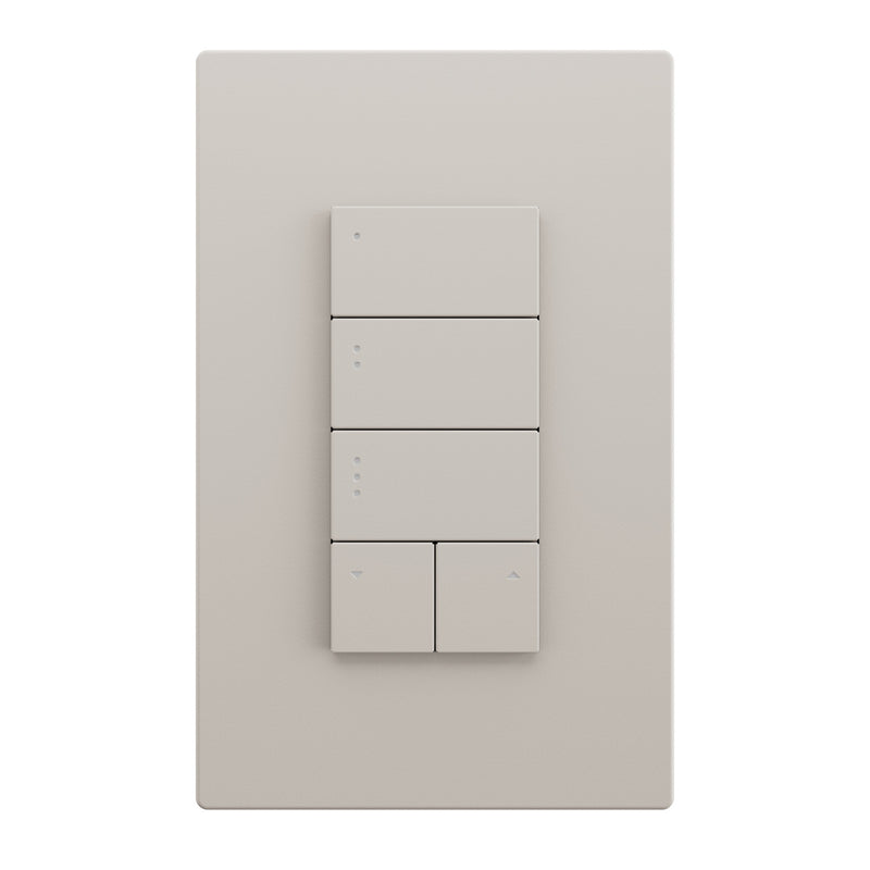 Savant Ascend Low Voltage Keypad - 5 Button (Light Almond)