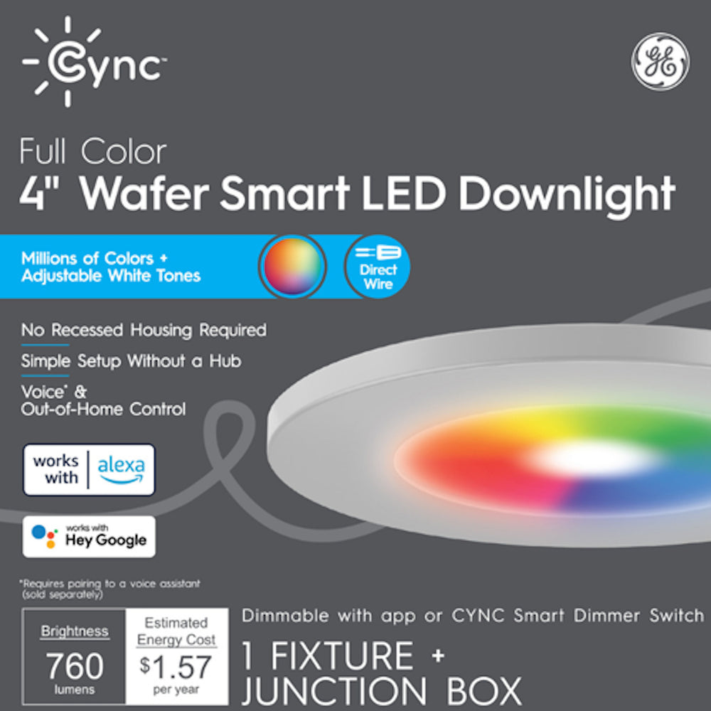 Savant Cync Wafer Smart Downlight Full Color 4 (Case 3-1Pk)