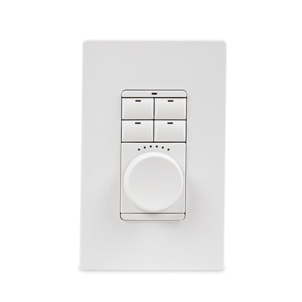 Savant Echo Wireless Dial Keypad - MLV Dimmer (Snow White)