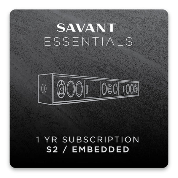 Savant Essentials 1 Year Subscription (S2 Or Embedded)