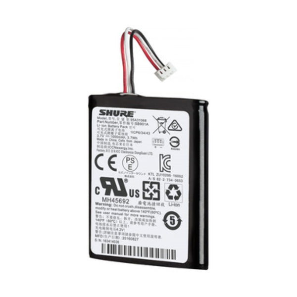 Shure SB901A Li-Ion Rechargeable Battery for MXW1/MXW6/MXW8