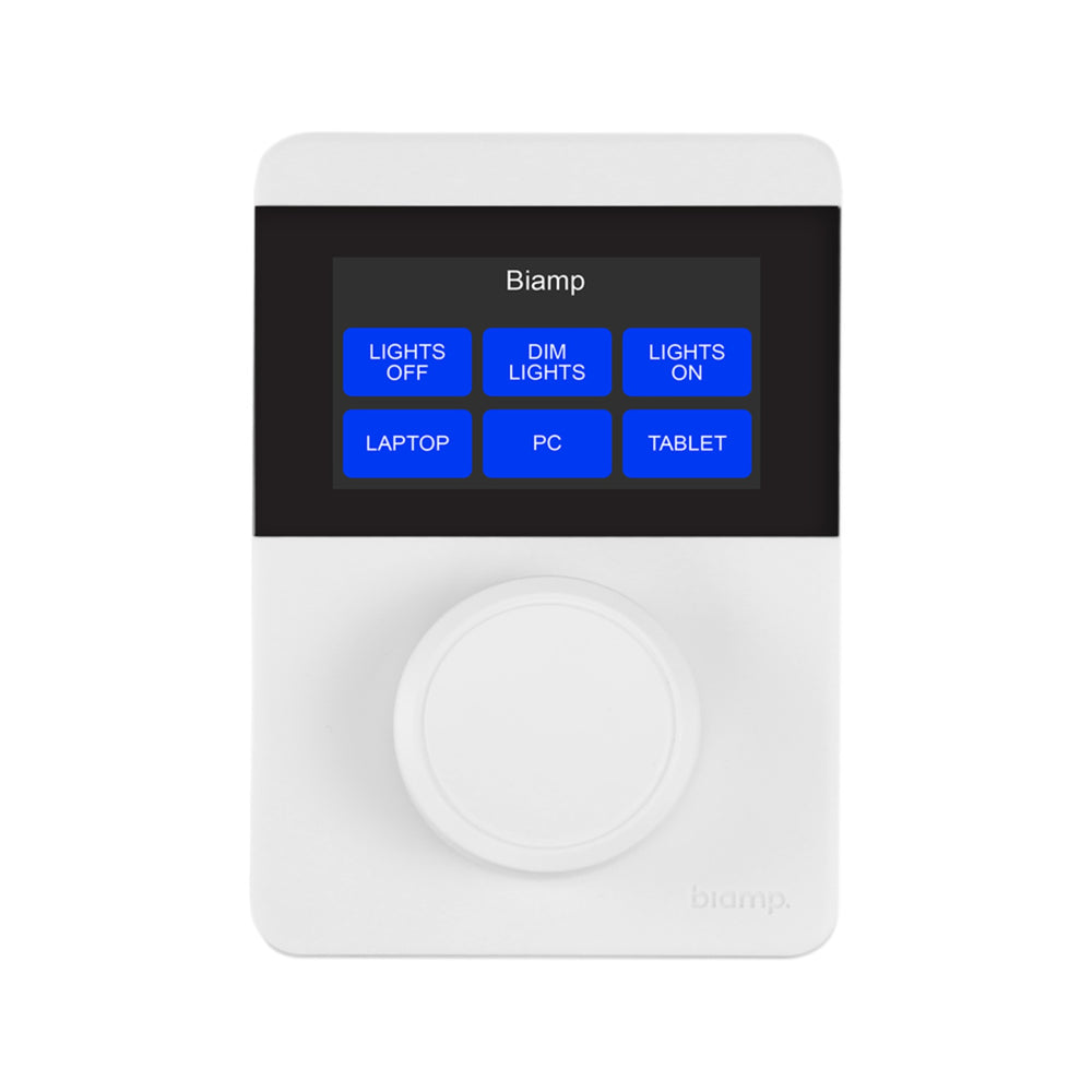 Biamp Apprimo TEC-X 1000 White Networked Av Control Pad