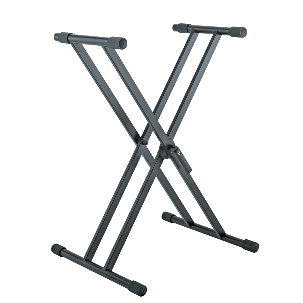 K&M 18990 X-Style Folding Keyboard Stand - Double Braced - B