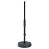 K&M 233-Black Table/Floor Microphone Stand with Round Base