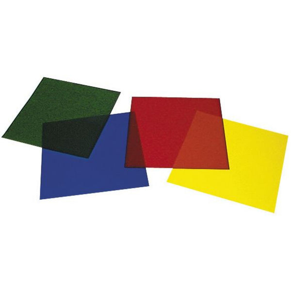 American DJ 9x9 Inch Par 64 Gel Pack - Red/Blue/Green/Yellow