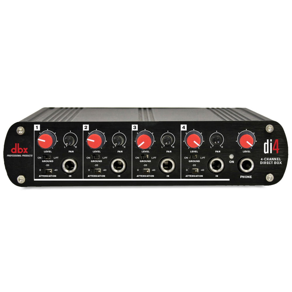 DBX Di4 ACTIVE 4 CHANNEL DIRECT BOX WITH LINE MIXER