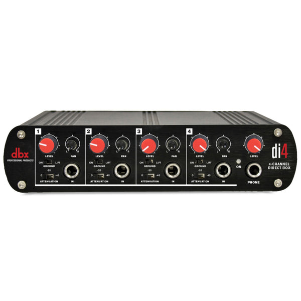 DBX Di4 ACTIVE 4 CHANNEL DIRECT BOX WITH LINE MIXER