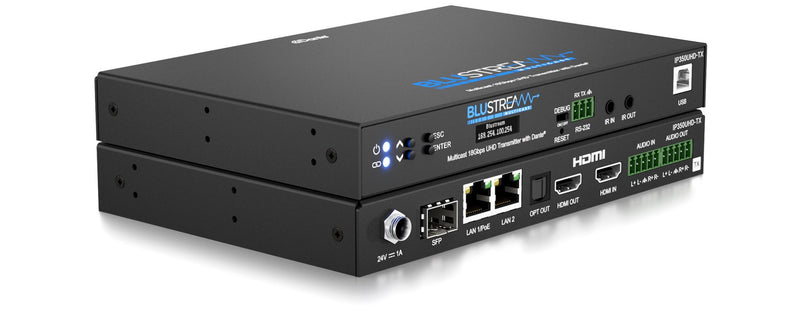 Blustream IP350UHD-TX 18Gbps AVoIP Transmitter   w/Dante