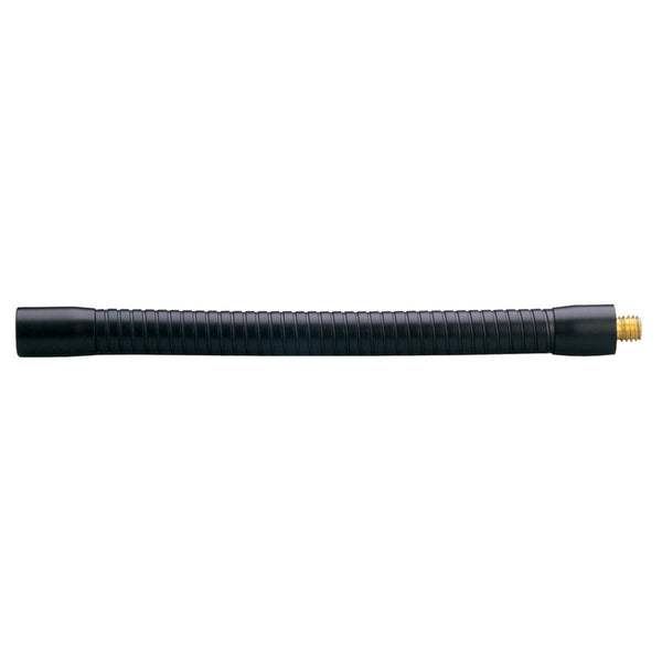 K&M 225-Black 200 x 15mm Gooseneck 5/8in Male-Female Thread