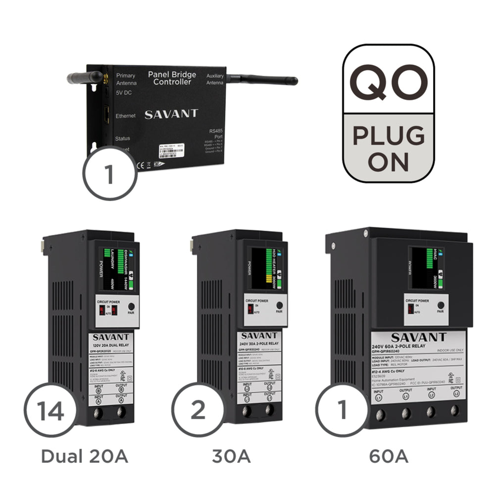 Savant Load Management Kit With Pbc | 200A - Qo Pigtail