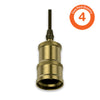 Savant Ge Vintage Teardrop Pendant Fixture Gold(Case-4X1Pk)