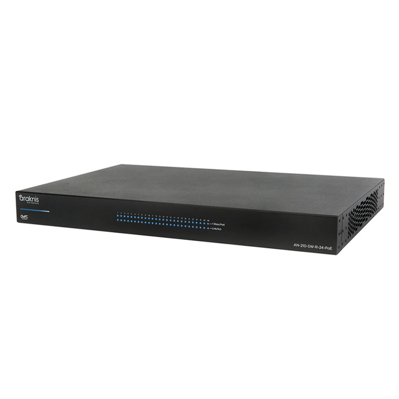 Araknis NETWORKS AN-210-SW-R-24-POE Gigabit Switch And Ports