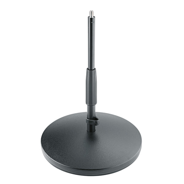 K&M 23320-Black Round Base Low Level Mic Stand