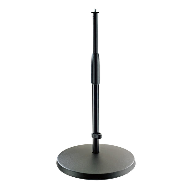 K&M 23323-BLACK ROUND BASE LOW LEVEL MIC STAND