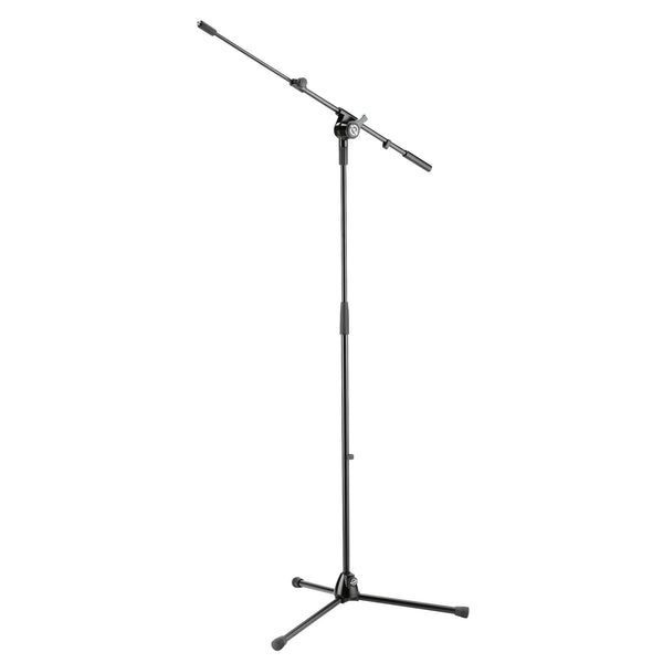 K&M 25600-BLACK MIC TELE-BOOM STAND with DAMPED CAPTIVE HARD