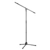 K&M 27105-BLACK MIC STAND with STRAIGHT BOOM ARM