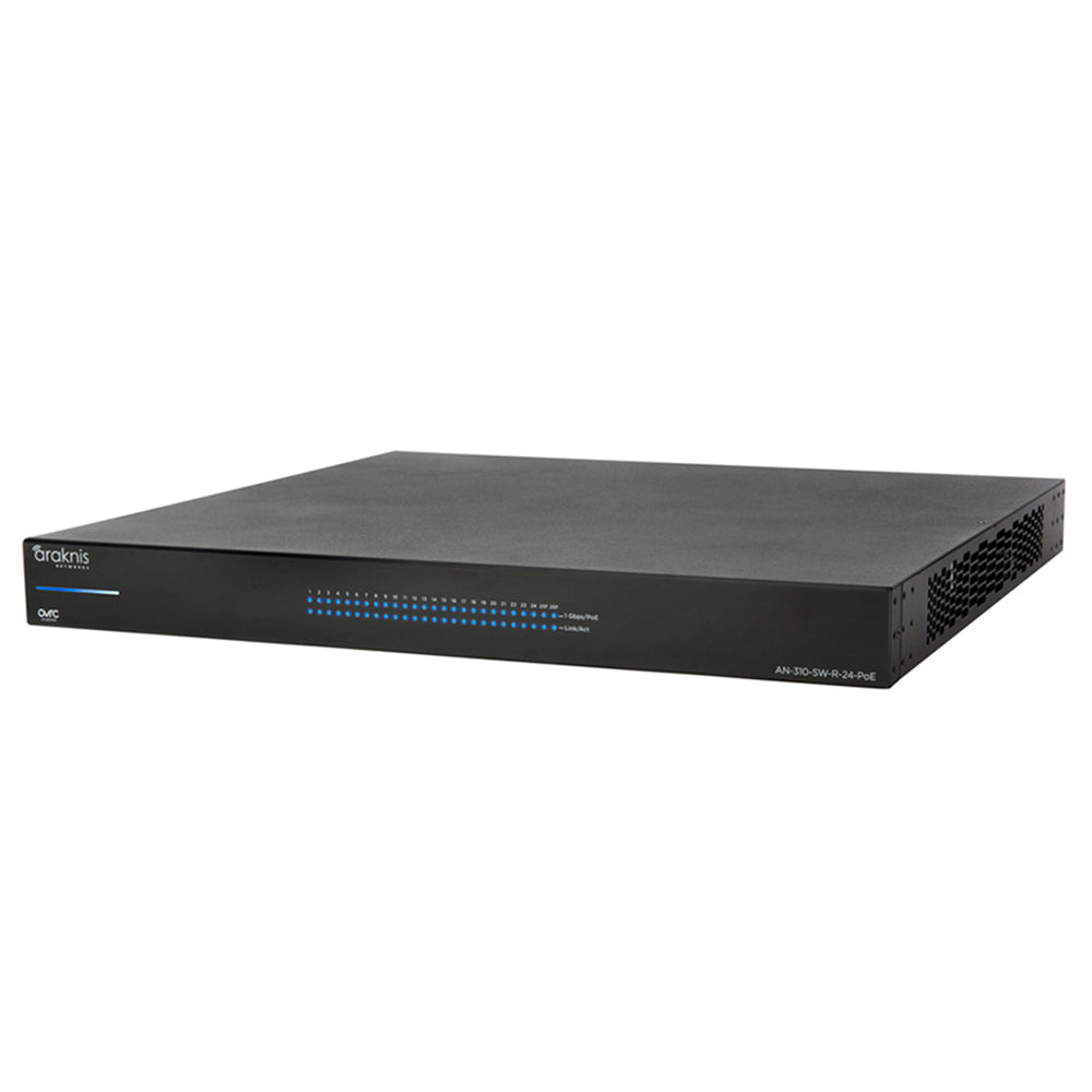 Araknis NETWORKS AN-310-SW-R-24-POE Gigabit Switch And Ports