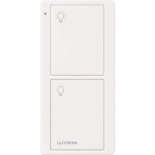 LUTRON PICO PJ2-2B-GWH-L01 lighting control remote 2 buttons