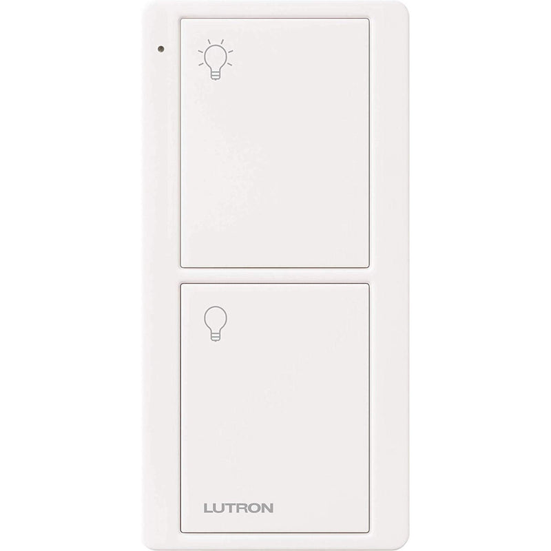 LUTRON PICO PJ2-2B-GWH-L01 lighting control remote 2 buttons